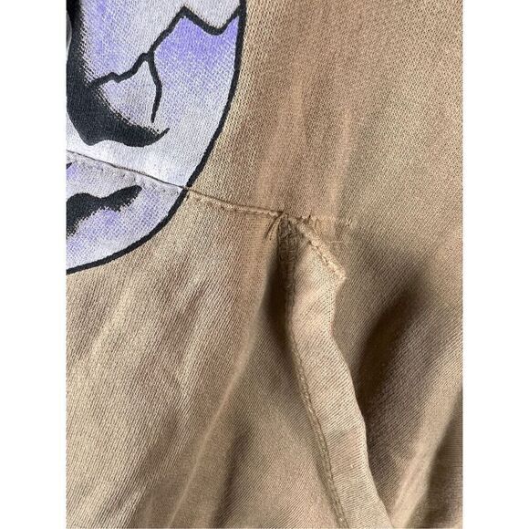 Ed hardy Y2K tan eagle skull NYC graphic pullover hoodie medium - Picture 7 of 7